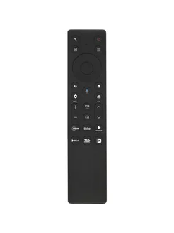 Пульт TCL RC813A (голосовое управление) (оригинальный) . Цвет черный. Вид 1.