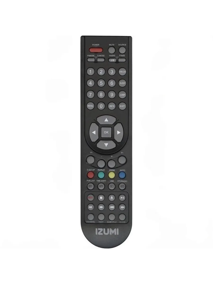 Пульт Izumi TLE22FD330B (оригинальный) . Цвет черный.
