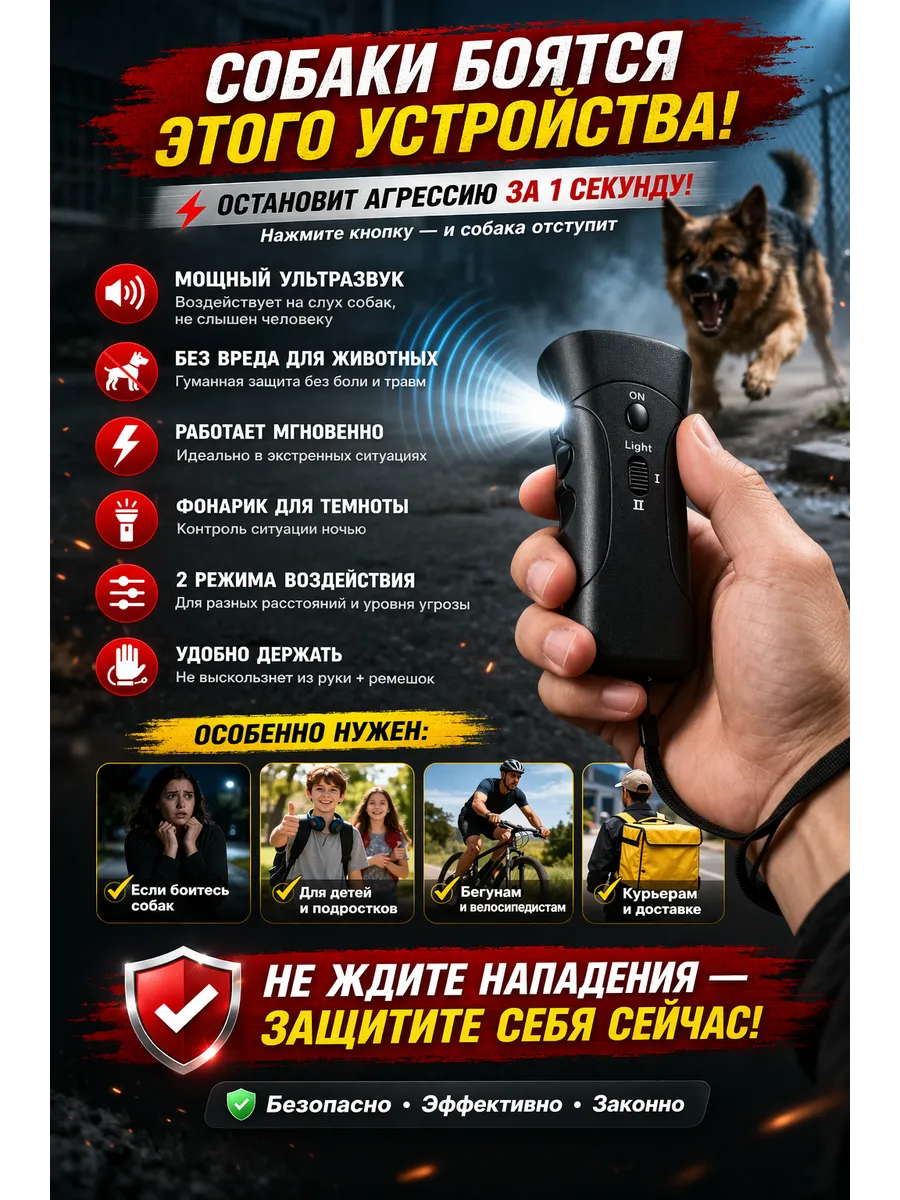 Отпугиватель собак ультразвуковой
