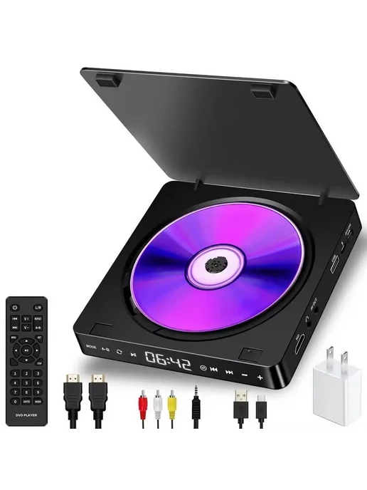 CD DVD плеер Черный, черный, фото 5