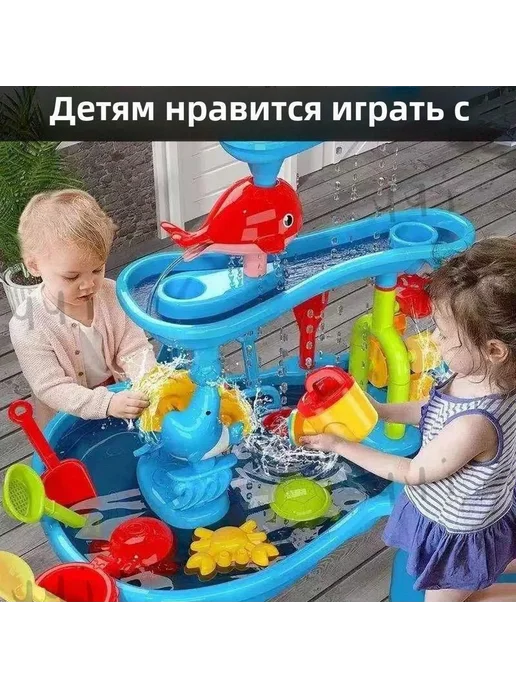 Детский водяной стол бирюзовый, вариант, фото 3