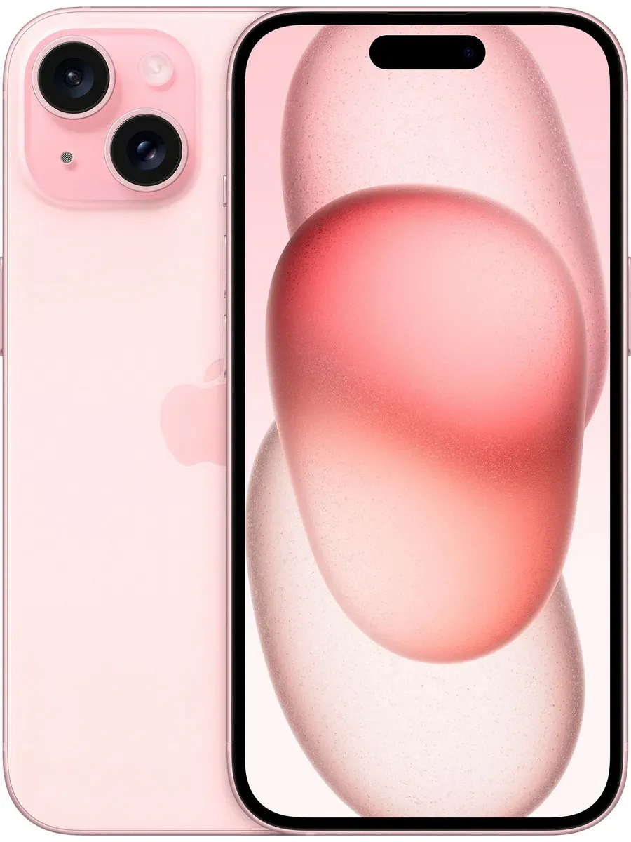 Смартфон iPhone 15 128GB,nano SIM + eSIM, Pink
