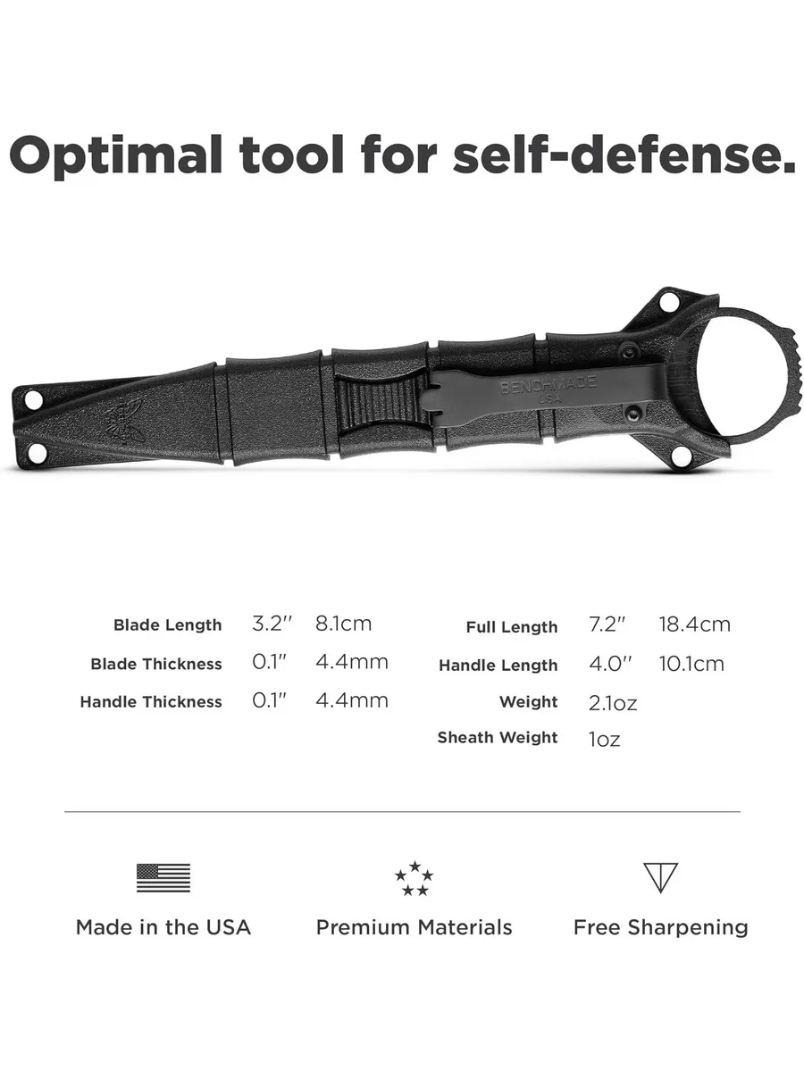 Нож Benchmade SOCP, кинжальный, черный: 2015288962