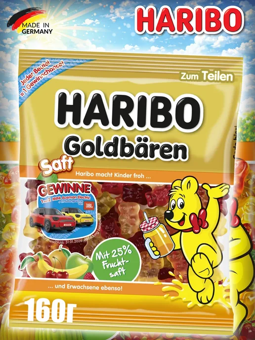Haribo Жевательный Мармелад Харибо мишки с соком, вариант