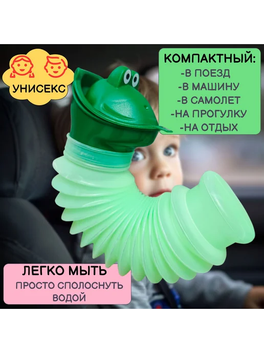 Горшок детский дорожный складной 600МЛ, 600 мл, фото 6