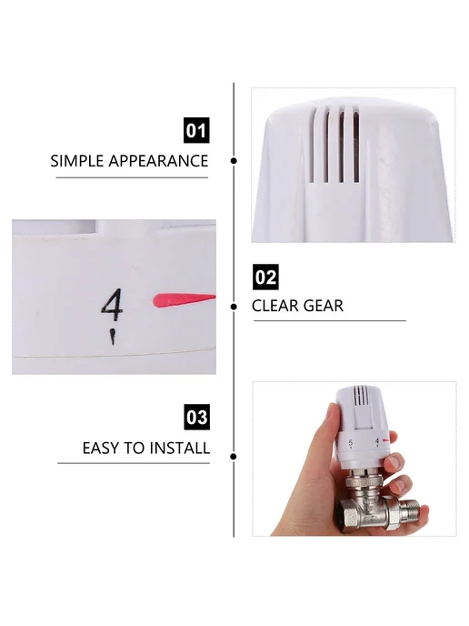 Кран для теплоэнергии 8.5x7 см термостат, 8.5x7 см, фото 6