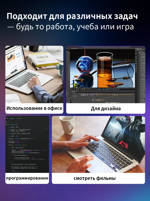 Synergex Intel Core i7 Ноутбук, 32 ГБ, SSD 2ТБ для работы и игр, 32 ГБ, 2 ТБ, фото 7