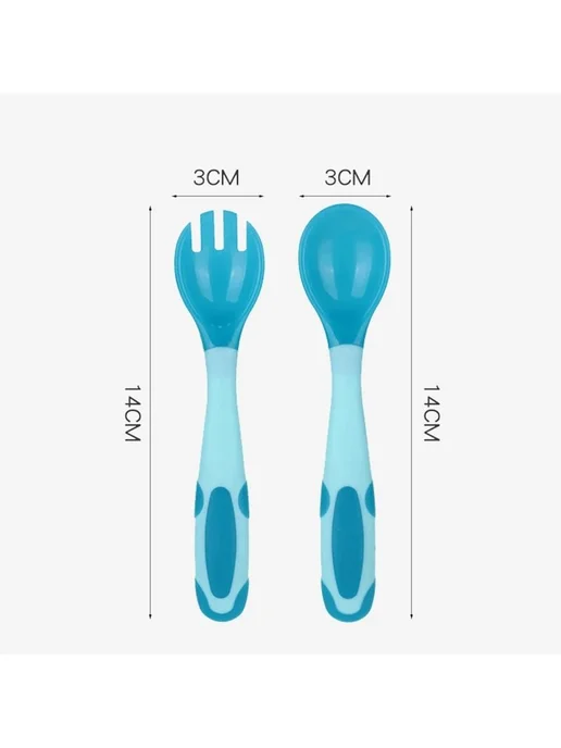 Гибкая ложка для детского питания, Розовая Spoon, розовый, фото 4