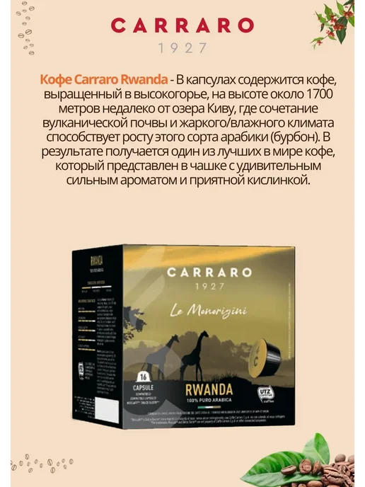 Carraro Кофе в капсулах стандарта Dolce Gusto 16 шт, 16 шт, фото 2