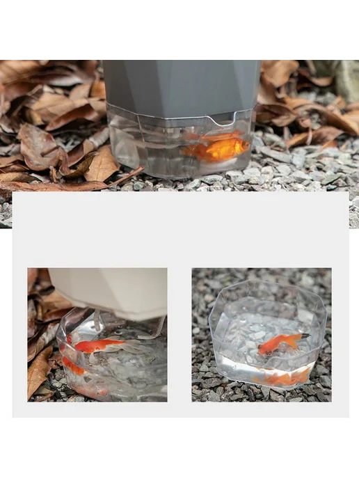 Горшок для цветов, 13.5x12.5см серый, 1 шт, 13.5x12.5 см, 1 шт, фото 4