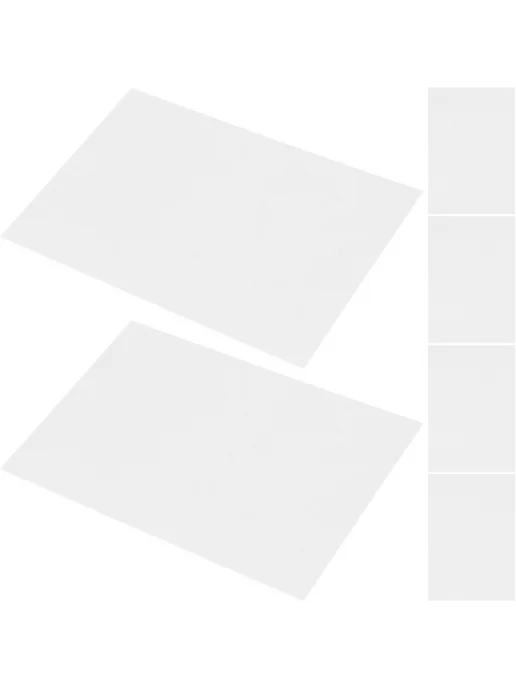 Подложки Алюминий для Переноса, Белый 15x10x0.1см (6 шт), 15x10x0.1 см, 6 шт