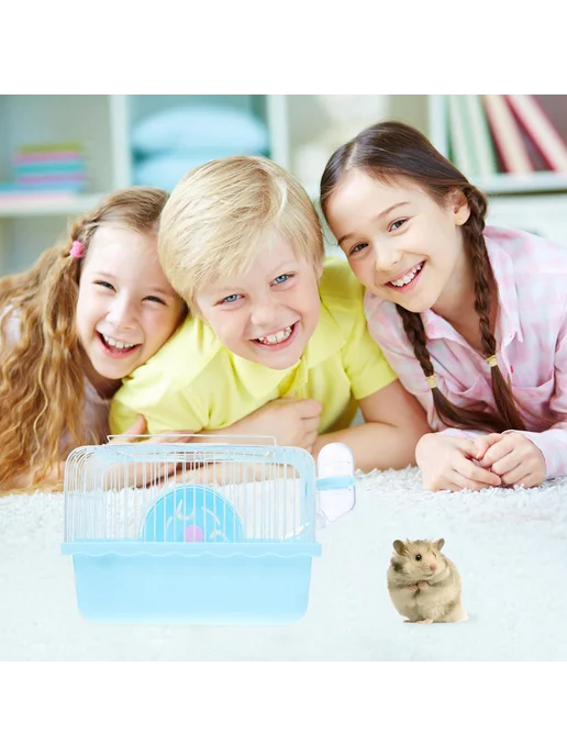 Клетка для хомячков голубая 2393409700, голубой