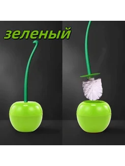 Ершик для унитаза Зеленая рамка, белая кисть