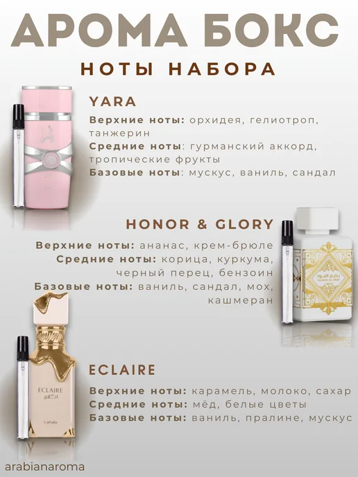 arabianaroma Парфюмерный женский подарочный набор Lattafa 3 по 10 ml, 10 мл, фото 2