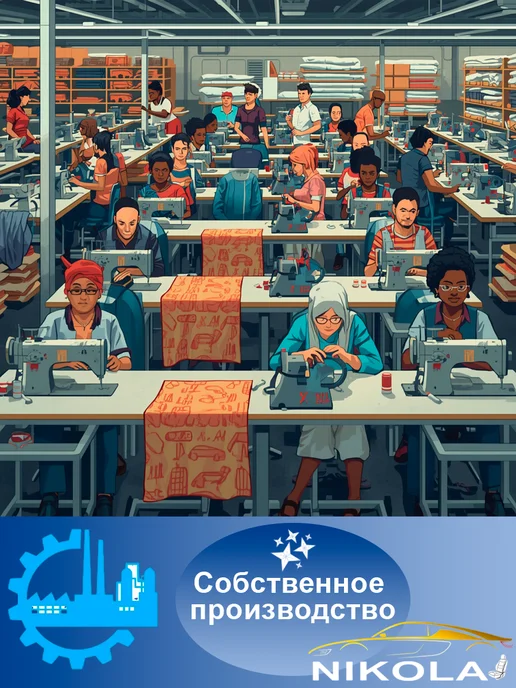 NIKOLA Универсальные чехлы на передние сидения в машину, черный, фото 6