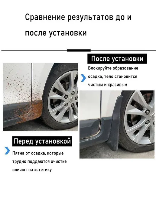 Брызговики подкрылки для Haval Dargo (без порогов)2022-2025, вариант, фото 7