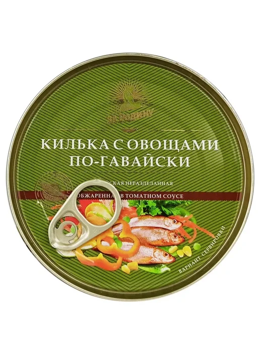ЗА РОДИНУ Килька обжаренная в соусе «По-гавайски», 240 г - 2 шт, 240 г, фото 3