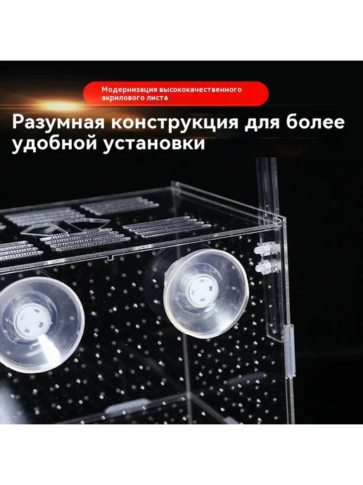 Отсадник инкубатор для рыб 10х10х10 см кремовый, 10x10 см, фото 3