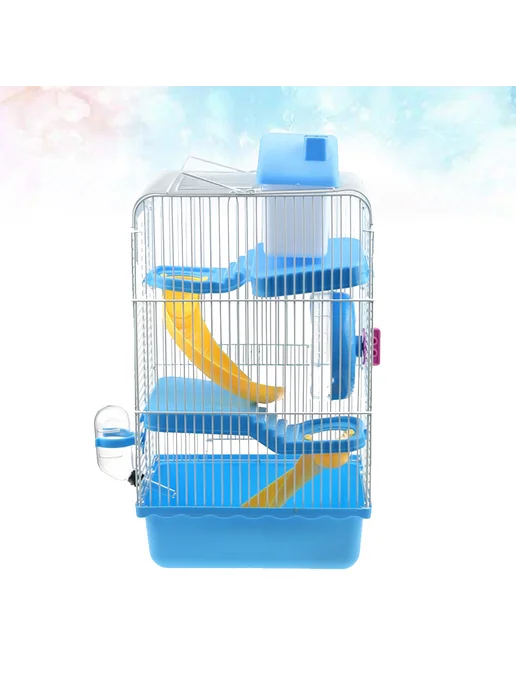 Домик для грызунов Синий, 21x27x45см, 21x27x45 см, фото 3