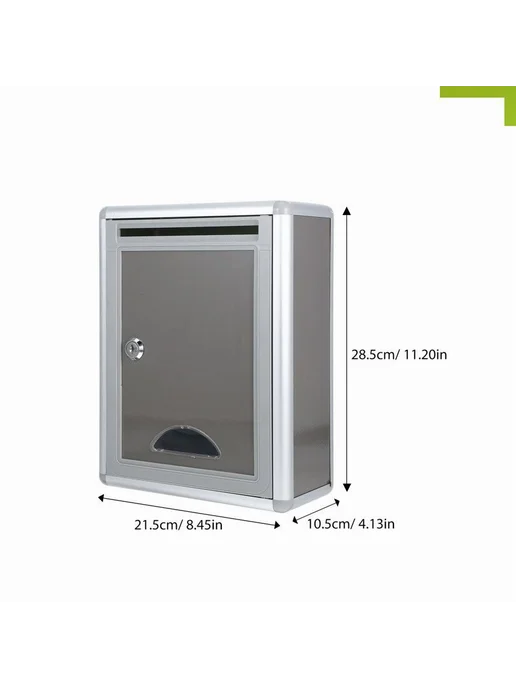 Ящик для голосования L28 5xW21 5xH10 5см Серый, серый, фото 5