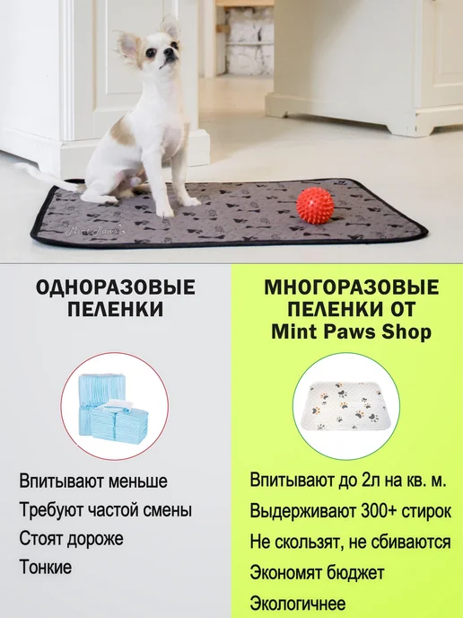 Многоразовая пеленка для животных, вариант, фото 4
