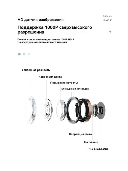 Автомобильный видеорегистратор HD, вариант, фото 14