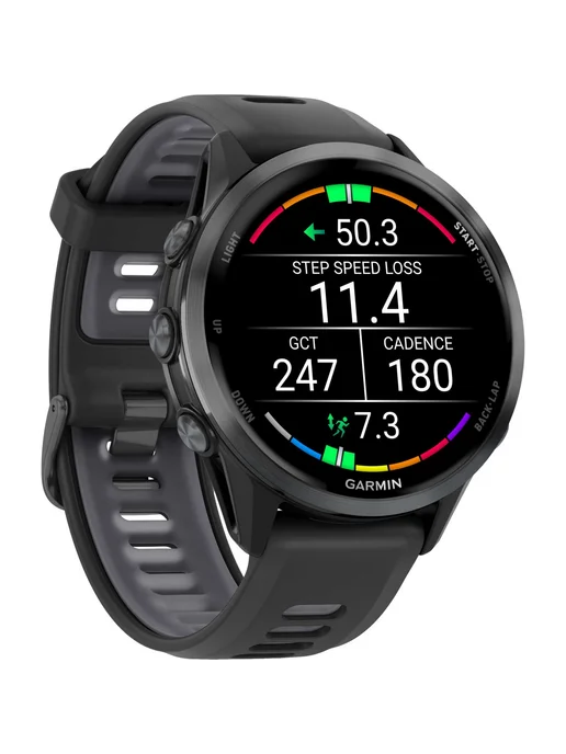 Garmin Часы Forerunner 970 – Carbon Gray DLC Titanium черные, черный, фото 2