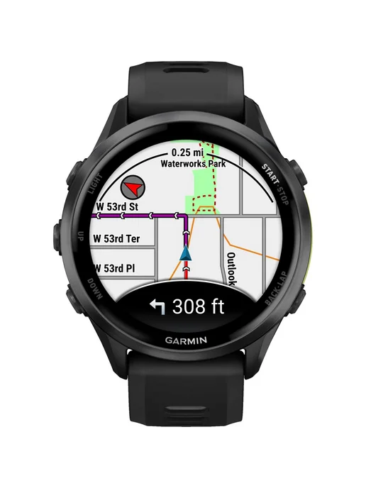 Garmin Часы Forerunner 970 – Carbon Gray DLC Titanium черные, черный, фото 6