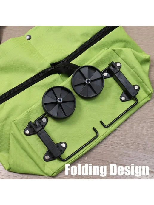 Сумка-тележка зеленый, зеленый