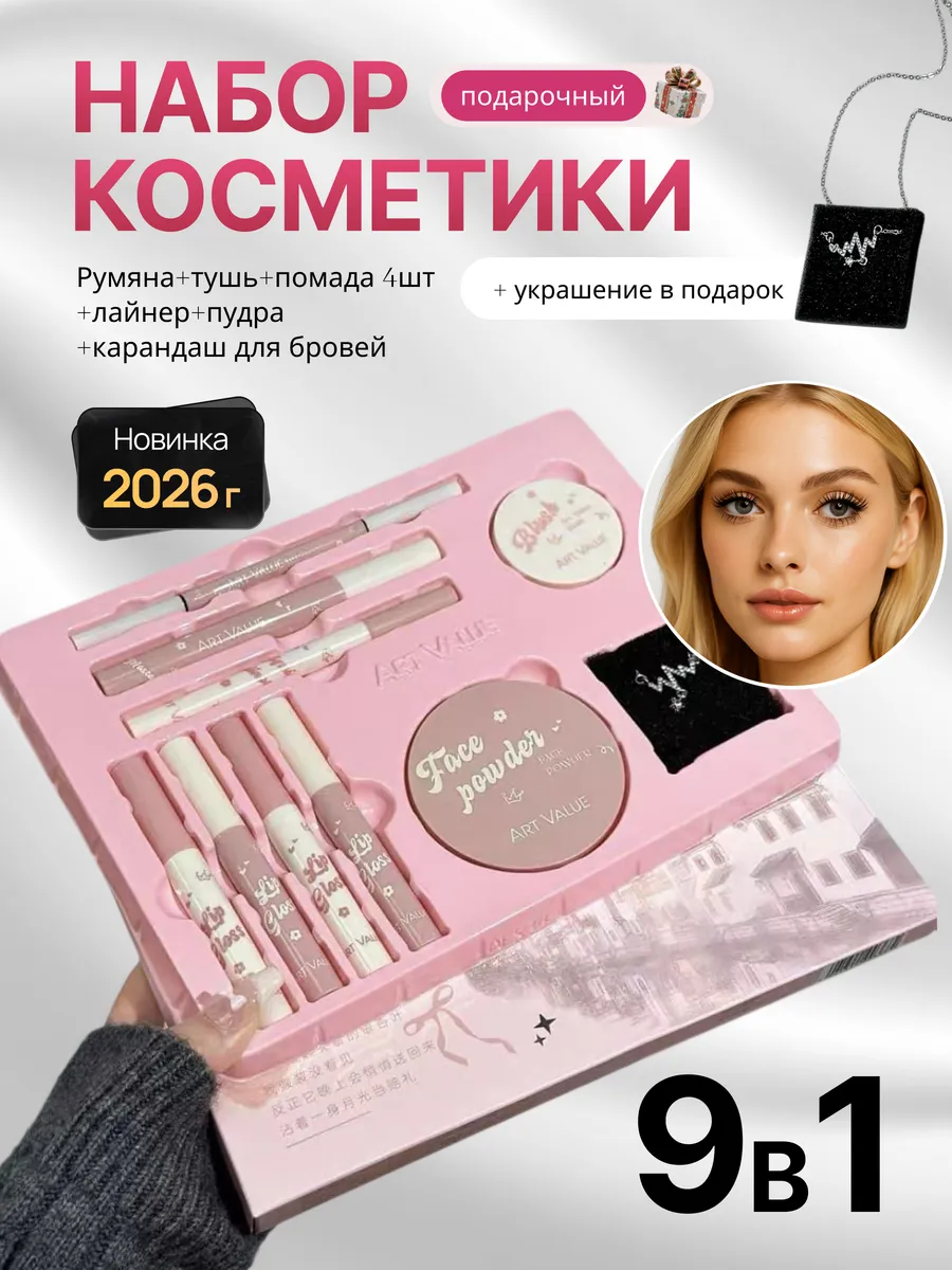Подарочный набор декоративной косметики бьюти бокс 8в1