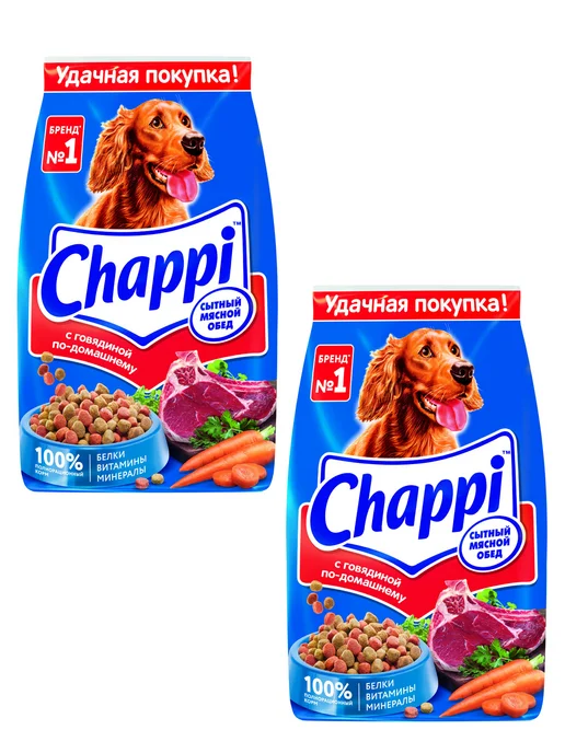 Сухой корм CHAPPI Домашнему для собак, говядина, 2,5 кг, фото 2