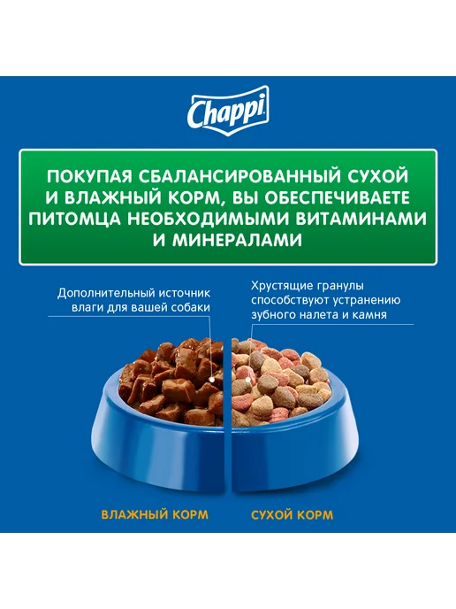 Сухой корм CHAPPI Домашнему для собак, говядина, 2,5 кг, фото 6