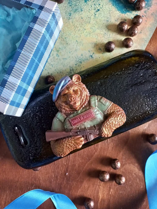 Фигурный шоколад для мужчины Медведь сила и мощь, вариант, фото 6