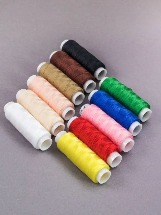 Нитки швейные армированные 45 ЛЛ, 11 цв. 200 м, 200 м, фото 7