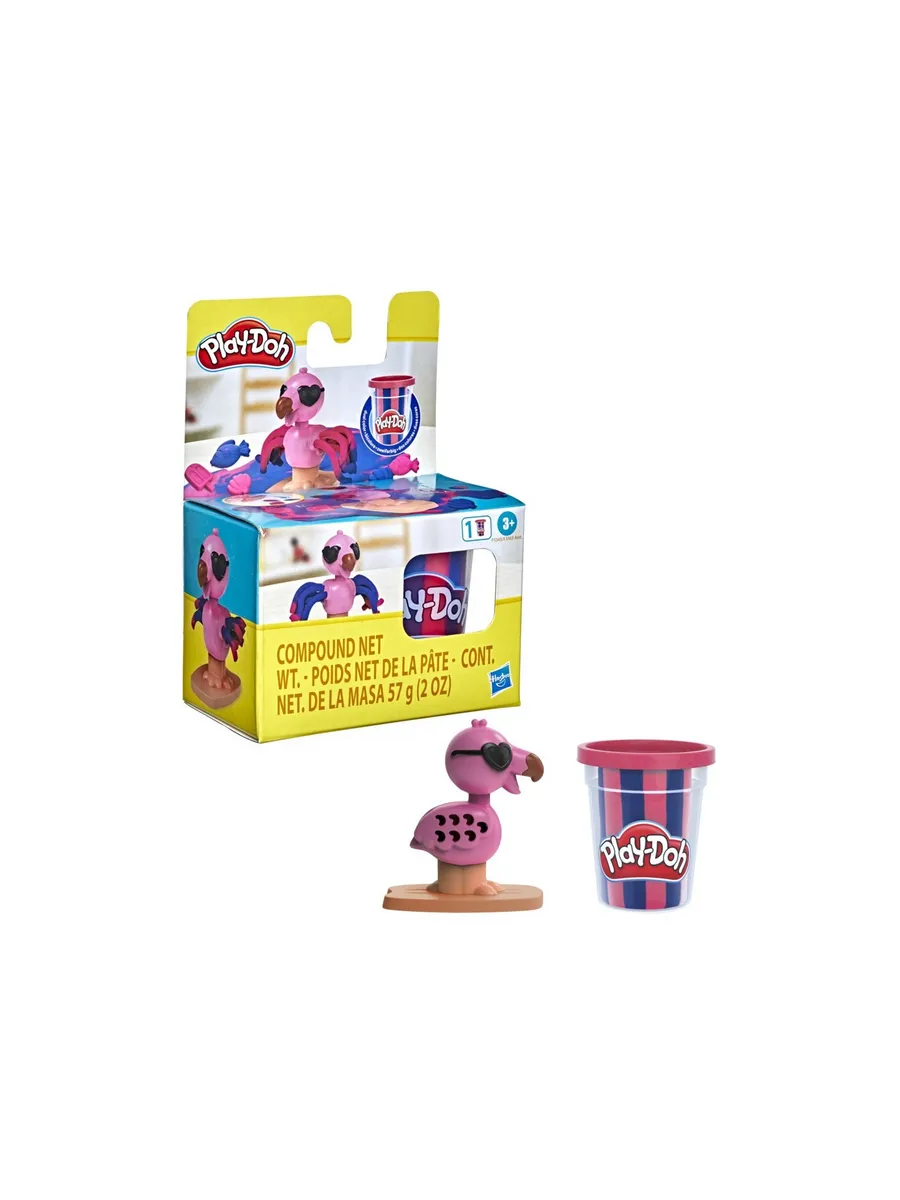 Масса для лепки Play-Doh Sun Fun Pals + аксессуар розовый