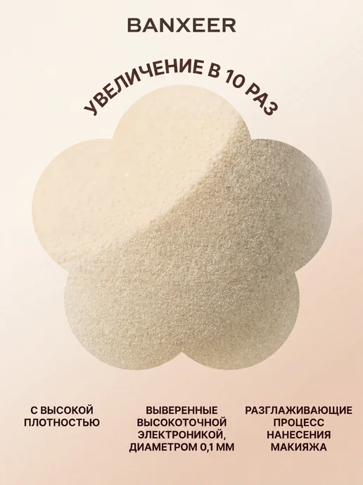 BANXEER Спонж для макияжа тонального крема румян и консилера, белый, фото 8