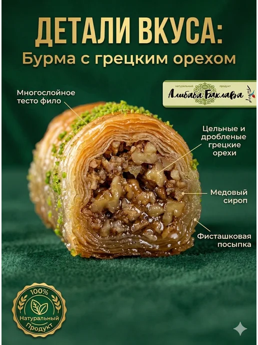 AliBaba Baklava Пахлава "Принцесса" 450г, 500 г, фото 2