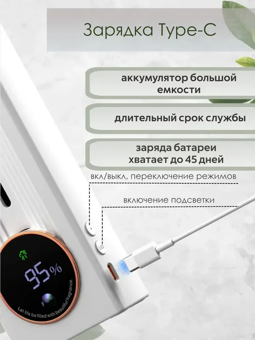 Умный аромадиффузор электронный для дома DI-2512, белый, фото 4