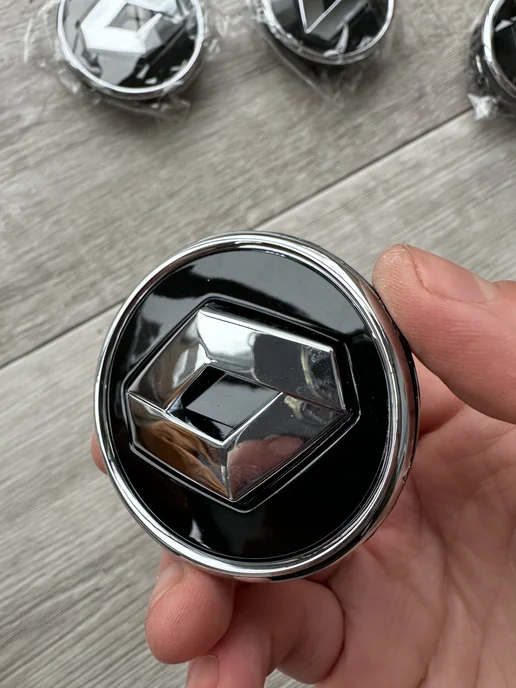 АВТО ТРЕНДС Колпачки на ступицу диска Заглушки на колеса Renault, черный, фото 5
