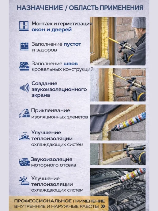 Soudal Монтажная пена Зимняя пистолетная 65 ОКНА–ДВЕРИ,820мл, шт 2, 820 мл, фото 2