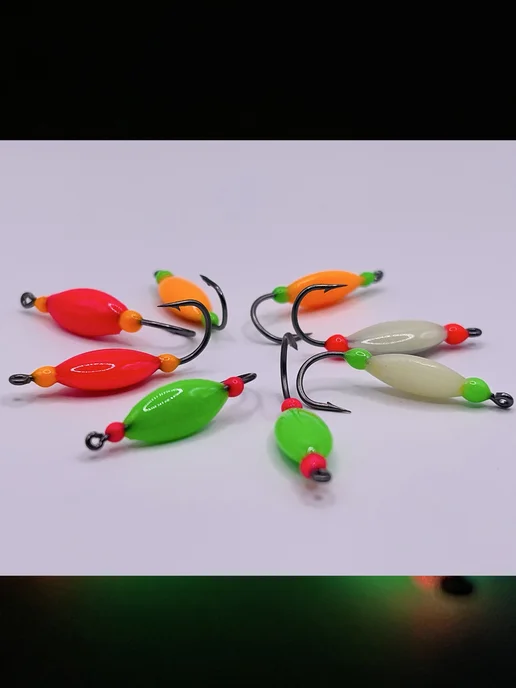 Max Fish Мормышки длительного свечения ручной работы Ладья 8шт, 8 шт, фото 4