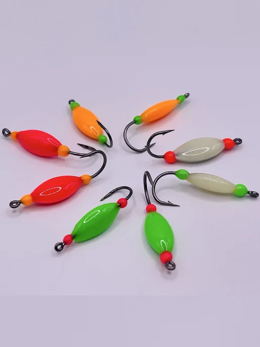 Max Fish Мормышки длительного свечения ручной работы Ладья 8шт, 8 шт, фото 6