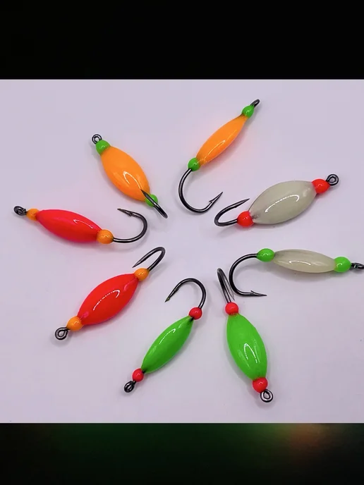 Max Fish Мормышки длительного свечения ручной работы Ладья 8шт, 8 шт, фото 8