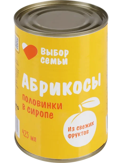 Абрикосы ВЫБОР СЕМЬИ половинки в сиропе, 425мл, 425 мл, фото 2