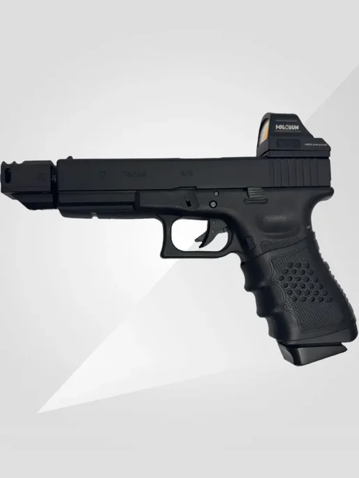 ДТК (компенсатор) для страйкбольного пистолета Glock (глок), черный, фото 3