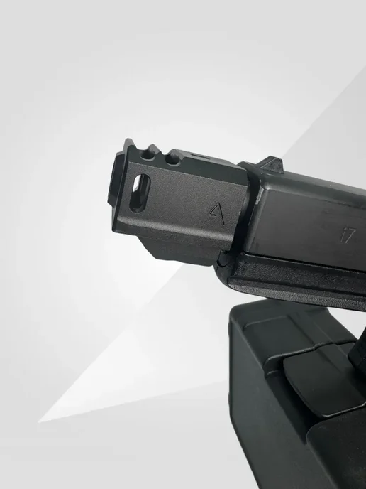 ДТК (компенсатор) для страйкбольного пистолета Glock (глок), черный, фото 4