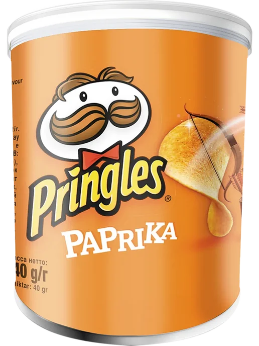 Картофельные чипсы Pringles Паприка 165 г, 40 г
