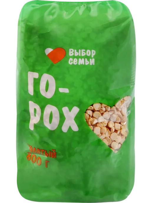 Горох ВЫБОР СЕМЬИ колотый 800г, 800 г