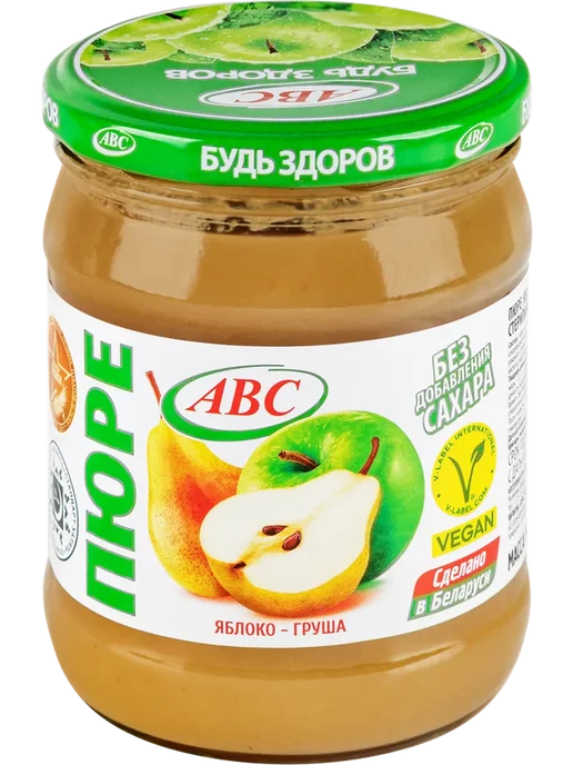 Пюре фруктовое ABC Будь здоров Яблоко-груша без сахара, вариант, фото 3