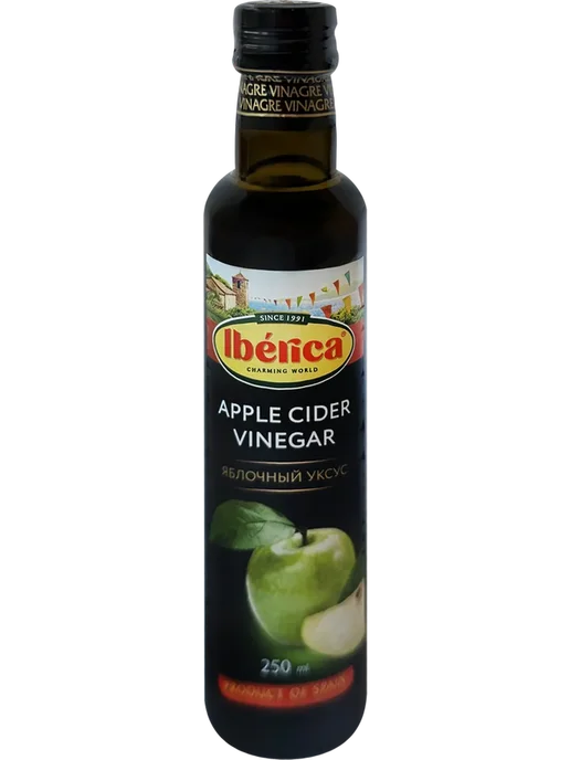 Уксус яблочный IBERICA Apple cider vinegar, 250мл, 250 мл